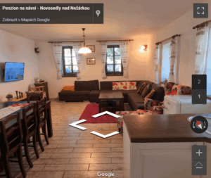 virtuální prohlídka firemních prostor na Google Maps