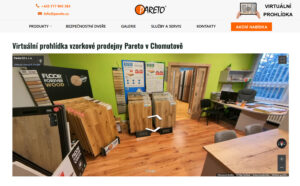 Ukázka: Virtuální prohlídka vzorkové prodejny